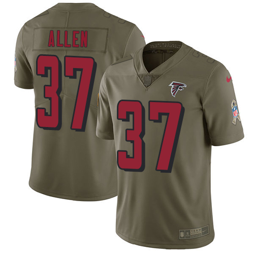 Nike Falcons #37 Ricardo Allen Olive Men's Stitched NFL Limited Salute To Service Jersey